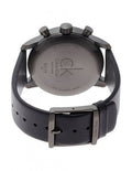 Calvin Klein City Chronograph Grey Dial Black Leather Strap Watch for Men - K2G177C3