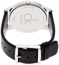 Calvin Klein City Black Dial Black Leather Strap Watch for Men - K2G211C1