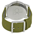 Calvin Klein City Green Dial Green Leather Strap Watch for Men - K2G211WL