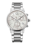 Calvin Klein City White Dial Silver Steel Strap Watch for Men - K2G27146