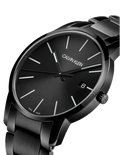 Calvin Klein City Quartz Black Dial Black Steel Strap Watch for Men - K2G2G4B1