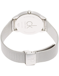 Calvin Klein Minimal Silver Dial Silver Mesh Bracelet Watch for Men - K3M2112Z