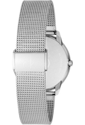Calvin Klein Minimal White Dial Silver Mesh Bracelet Watch for Women - K3M2212Y