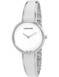 Calvin Klein Seduce White Dial Two Tone Steel Strap Watch for Women - K4E2N116