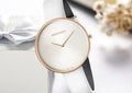 Calvin Klein Full Moon White Dial White Leather Strap Watch for Women - K8Y236L6
