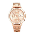 Tommy Hilfiger Carly Rose Gold Dial Rose Gold Steel Strap Watch for Women - 1781788