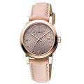 Burberry The City Diamonds Beige Dial Beige Leather Strap Watch for Women - BU9131