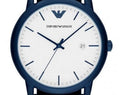 Emporio Armani Luigi Quartz White Dial Blue Mesh Bracelet Watch For Men - AR11025