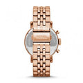 Fossil Boyfriend Chronograph Brown Dial Rose Gold Steel Strap Watch for Women - ES3494