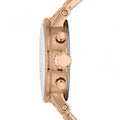 Fossil Boyfriend Chronograph Brown Dial Rose Gold Steel Strap Watch for Women - ES3494