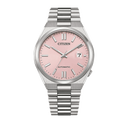 Citizen x Pantone Automatic Dreamy Pink Dial Silver Steel Strap Watch For Men - NJ0158-89X