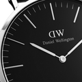 Daniel Wellington Classic Sheffield Black Dial Black Leather Strap Watch For Men - DW00100133