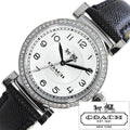Coach Madison White Dial Black Leather Strap Watch for Women - 14502399