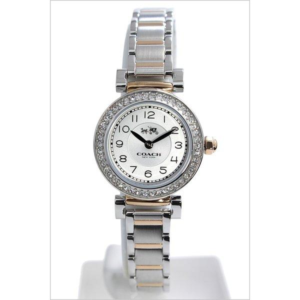 Coach Madison Crystals Silver Dial Two Tone Steel Strap Watch for Women - 14502404