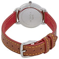 Coach Delancey Slim Cream Dial Brown Leather Strap Watch For Women - 14502789