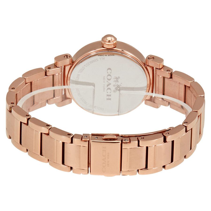Coach Madison White Dial Rose Gold Steel Strap Watch for Women - 14502398