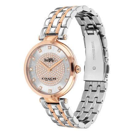 Coach Park Silver Dial Two Tone Steel Strap Watch for Women - 14503644