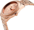 Guess G-Twist Rose Gold Dial Rose Gold Steel Strap Watch for Women - W1082L3