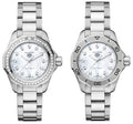 Tag Heuer Aquaracer Professional 200 Quartz Diamond Mother of Pearl Dial Silver Steel Strap Watch for Women - WBP1417.BA0622
