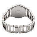 Calvin Klein Stately Black Dial Silver Steel Strap Watch for Women - K3G2312S