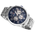 Tommy Hilfiger Keagan Blue Dial Silver Steel Strap Watch for Men - 1791293