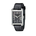Calvin Klein Window Black Dial Black Leather Strap Watch for Men - K2M23107