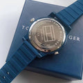 Tommy Hilfiger Denim Blue Dial Blue Rubber Strap Watch for Men - 1791556