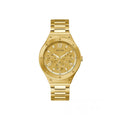 Guess Scope Gold Dial Gold Steel Strap Watch for Men - GW0454G2