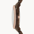 Fossil Stella Multifunction Brown Dial Two Tone Steel Strap Watch for Women - ES4079