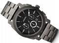 Fossil Machine Chronograph Black Dial Grey Steel Strap Watch for Men - FS4662