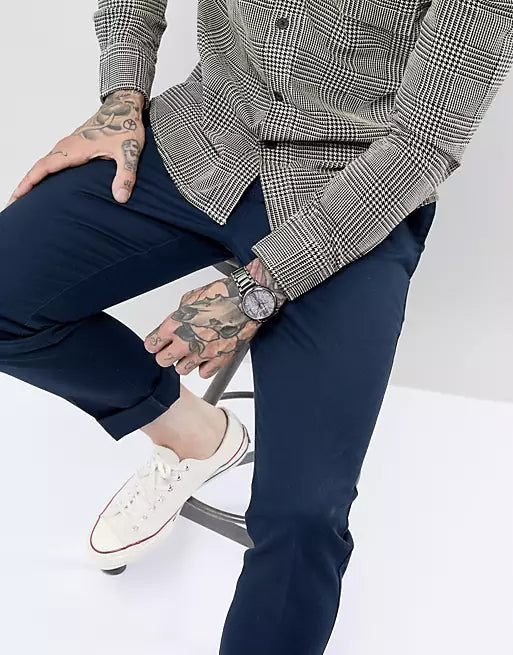 Emporio Armani Luigi Analog Grey Dial Grey Steel Strap Watch For Men - AR11155