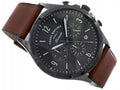 Fossil Forrester Chronograph Grey Dial Brown Leather Strap Watch for Men - FS5815