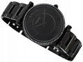 Fossil Carlie Black Dial Black Steel Strap Watch for Women - ES4488