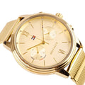 Tommy Hilfiger Blake Quartz Gold Dial Gold Mesh Bracelet Watch for Women - 1782302