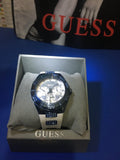 Guess Luna Diamonds White Dial White Rubber Strap Watch for Women - W0653L2