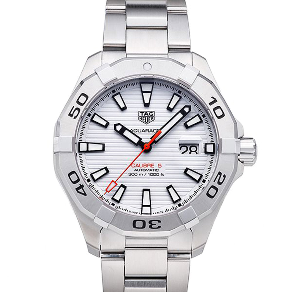 Tag Heuer Aquaracer White Dial Watch for Men - WAY2013.BA0927