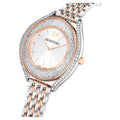 Swarovski Crystalline Aura White Dial Two Tone Mesh Strap Watch for Women - 5644075