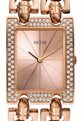 Guess Mod Heavy Metal Diamonds Rose Gold Dial Rose Gold Steel Strap Watch for Women - W0072L3