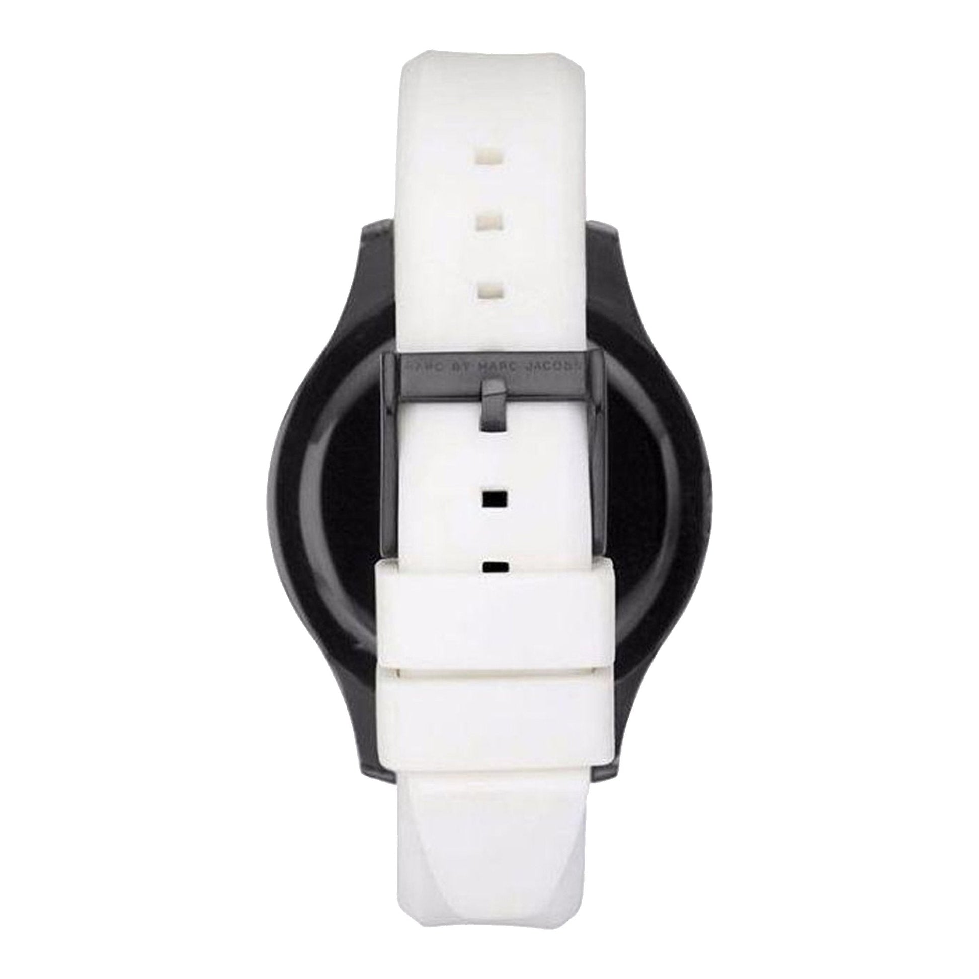 Marc Jacobs Miss Marc Flower White Dial White Silicone Strap Watch for Women - MBM5513