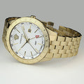 Versace Univers Quartz White Dial Gold Steel Strap Watch for Men - VEBK00518