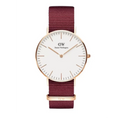 Daniel Wellington Classic Roselyn White Dial Red NATO Strap Watch For Women - DW00100271