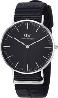 Daniel Wellington Classic Cornwall Quartz Black Dial Black Nylon Strap Watch For Women - DW00100151