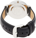 Daniel Wellington Classic Sheffield White Dial Black Leather Strap Watch For Women - DW00100053