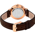 Daniel Wellington Classy York White Dial Brown Leather Strap Watch For Women - DW00100061