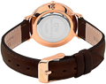 Daniel Wellington Classy York White Dial Brown Leather Strap Watch For Women - DW00100061