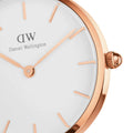 Daniel Wellington Classic Petite Dover White Dial White Nylon Strap Watch For Women - DW00100313