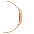 Daniel Wellington Quadro Studio White Dial Rose Gold Mesh Strap Watch For Women - DW00100517