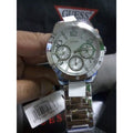 Guess Confetti Silver Dial Silver Steel Strap Watch for Women - W0778L1