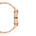 Daniel Wellington Iconic Link Grey Dial Rose Gold Steel Strap Watch For Women - DW00100336
