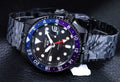 Seiko Automatic SKX GMT Yuto Horigome Limited Edition Black Dial Black Steel Strap Watch For Men - SSK027K1